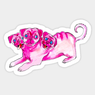 Party Pug Sticker